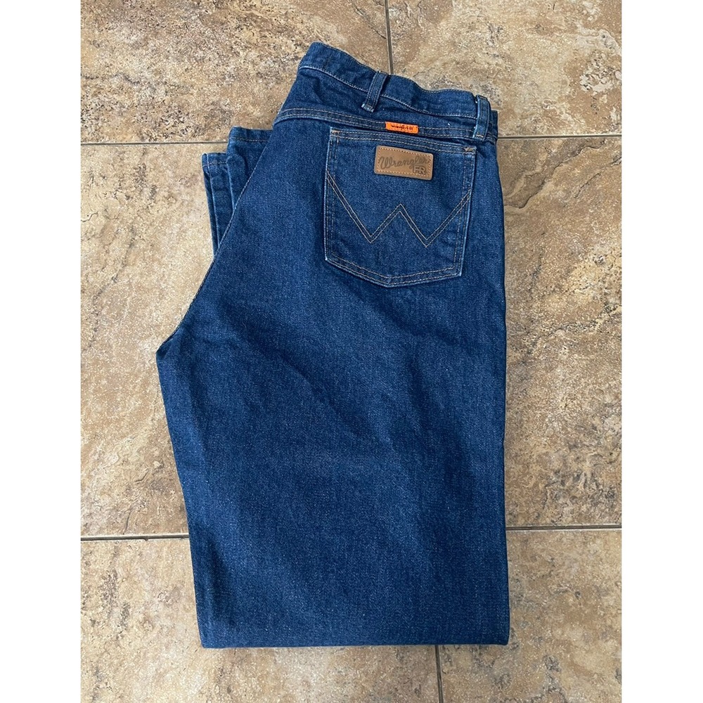 Wrangler FR Flame Resistant FR13MWZ Original Fit Jeans Mens 40x34 Fit 38X33